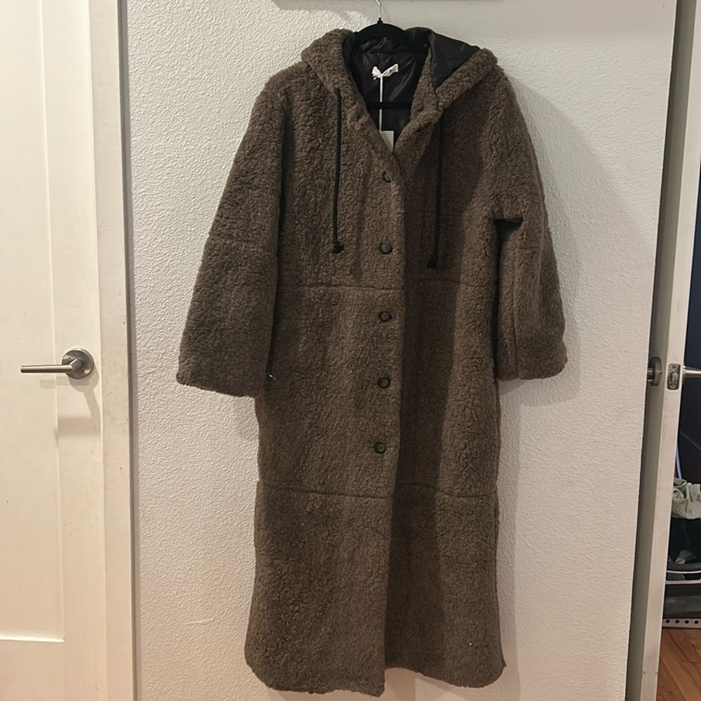 Thakoon Hooded Sherling Coat